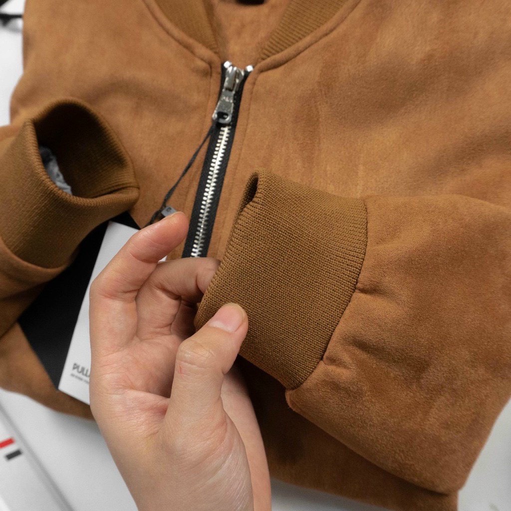 Áo bomber nam  ,Áo khoác da lộn , áo khoác bomber nam form rộng với phong cách ulzzang hàn quốc.