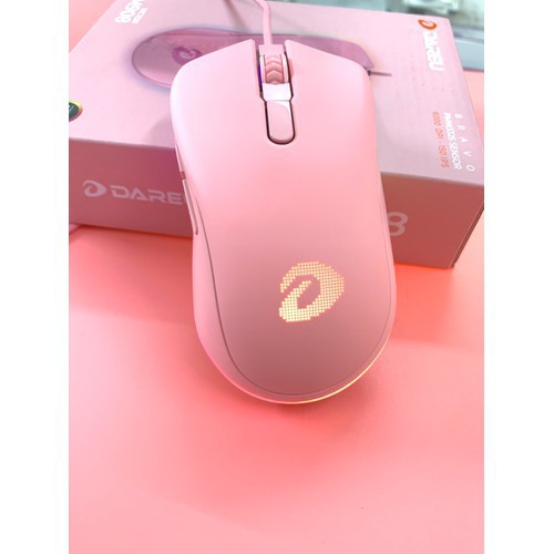 Chuột Gaming DAREU EM908 QUEEN PINK -  Led RGB - Chuột Game Có Dây Màu Hồng - Chính Hãng - Bảo Hành 24 Tháng