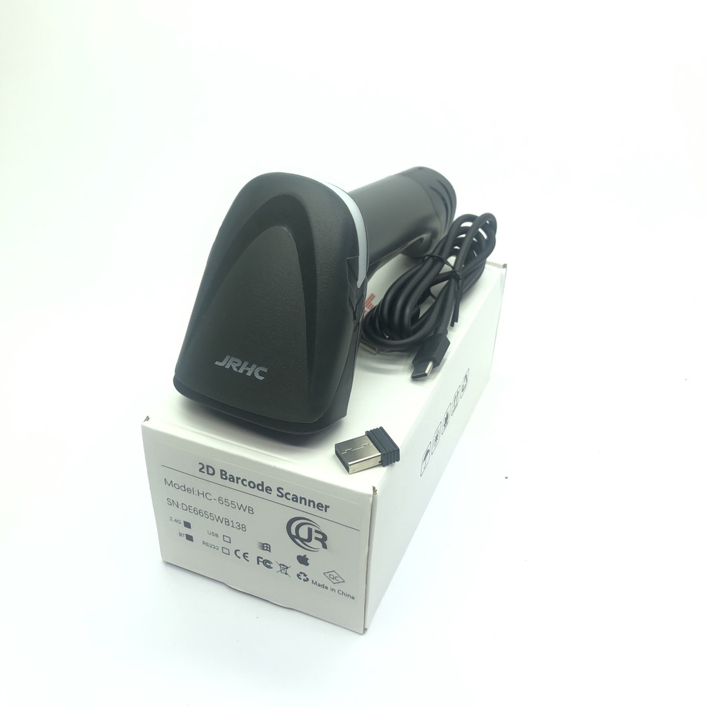 Máy quét không dây Bluetooth 2D JRHC kết nối điện thoại và máy tính