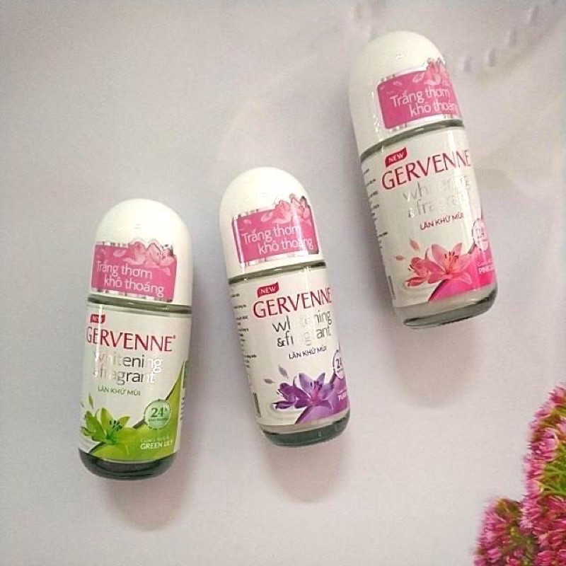 Lăn khử mùi hương nước hoa Gervenne 50ml tặng xà bông tắm 90g