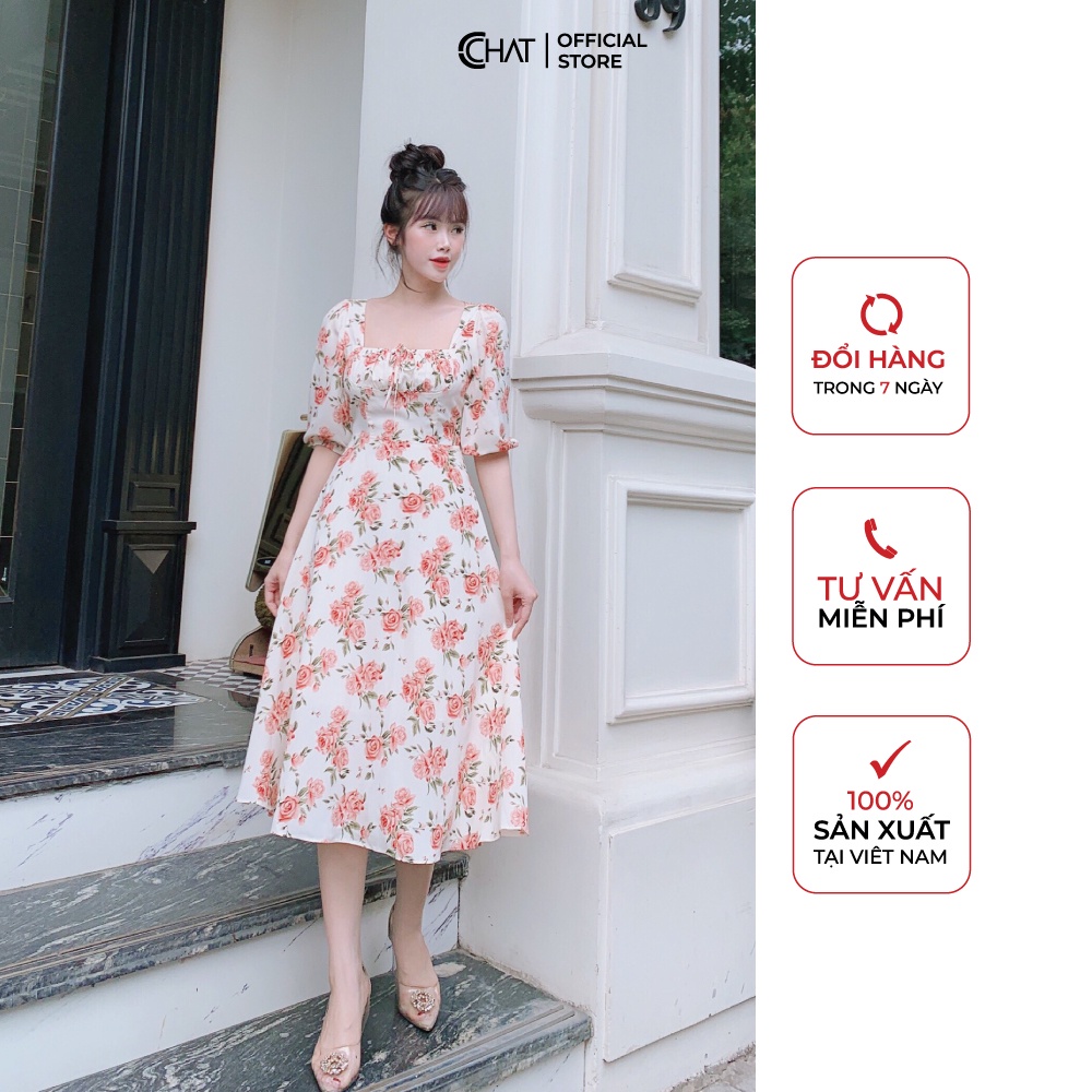 Váy nữ nhún ngực bản eo to CCHAT | BigBuy360 - bigbuy360.vn