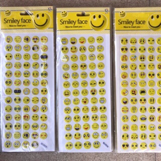 Sticker Dán nổi hình mặt cười (20 tờ )