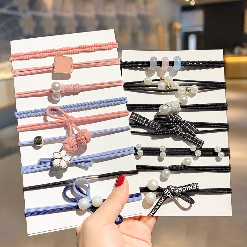 Dây buộc tóc trang trí phong cách Hàn Quốc- cột tóc nữ hình hoa dễ thương