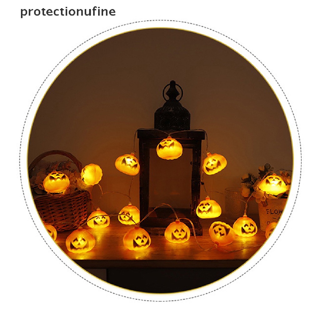 Dây Đèn LED PR3VN 2M 10 Bóng Hình Bí Ngô Trang Trí Halloween
