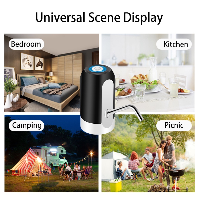 Vòi Bơm Nước Tự Động Sạc Cổng USB Tiện Dụng