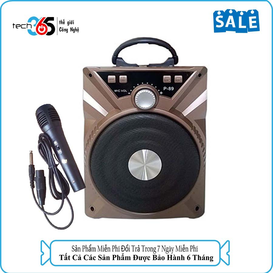 LOA KARAOKE XÁCH TAY MINI BLUETOOTH P88 + TẶNG KÈM MICRO