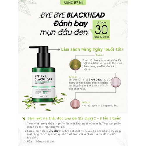 Bộ 4 Sản Phẩm Chăm Sóc Da Mụn Some By Mi AHA-BHA-PHA 30 Days Miracle (Sửa rửa mặt Bye Bye  + Toner + Serum + Kem)