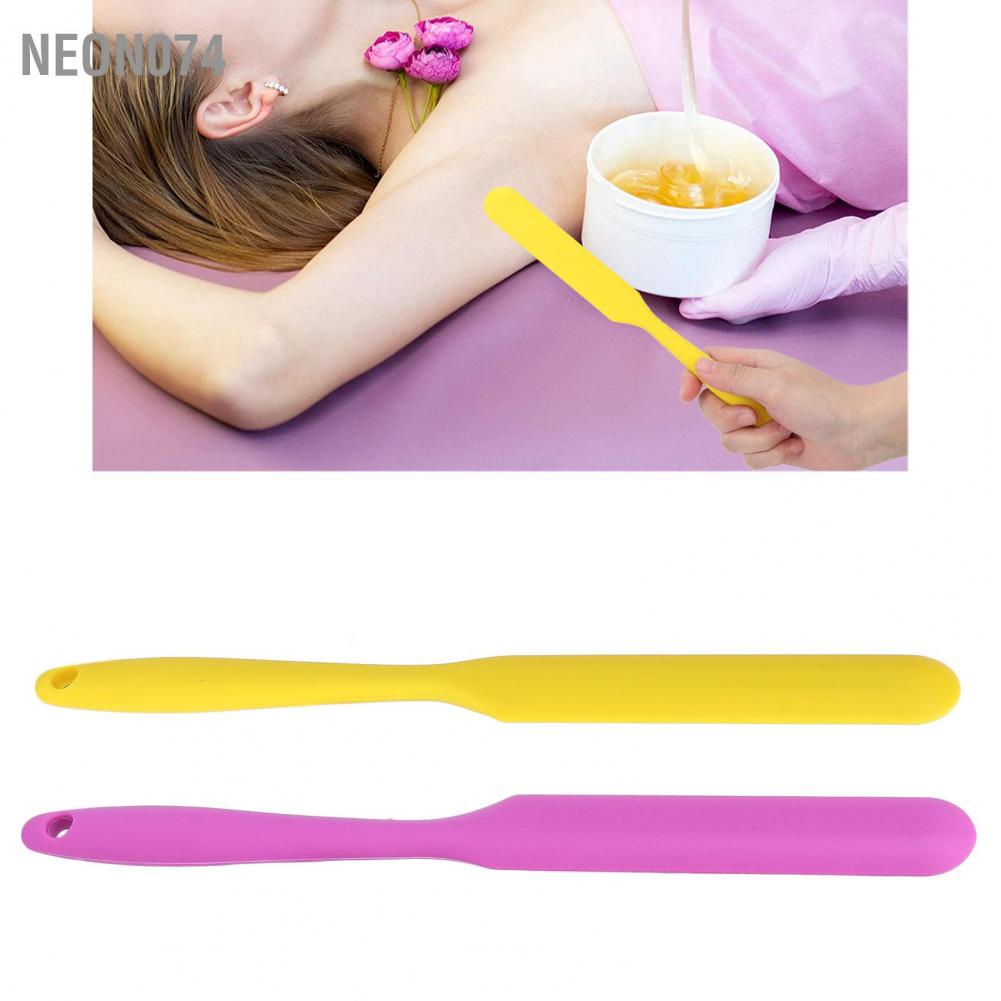 Neon074 Wax Spatula Melting Applicator Hair Removal Bean Scraper Multifunctional Silicone  Thìa phết sáp nóng