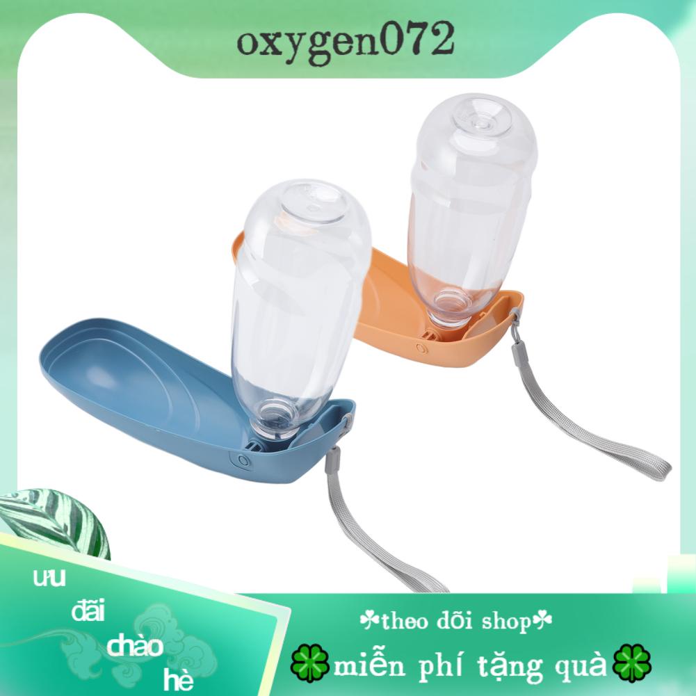 Oxygen072 Oxygen072 Bình nước cho chó Gấp Máy lọc di động thú cưng Đi bộ ngoài trời đường dài Du lịch 550ml