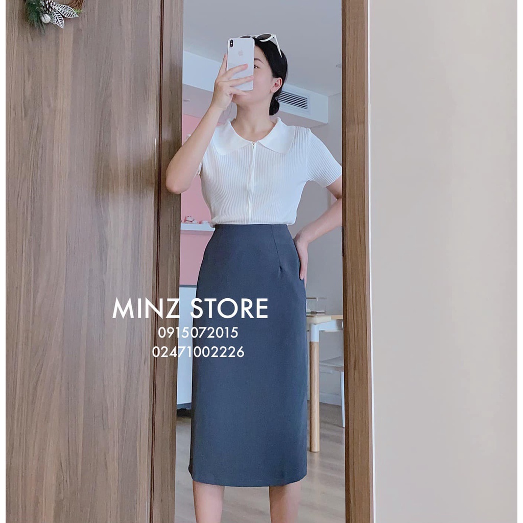 Len polo kéo khóa cộc tay #735 (5 màu) | BigBuy360 - bigbuy360.vn