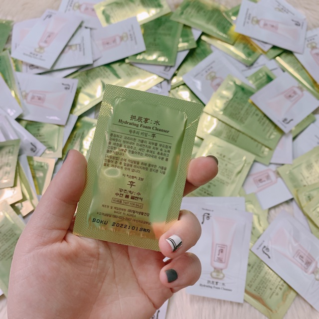 [ CHUẨN AUTH 100%] Sữa rửa mặt Whoo Hydrating Foam Cleanser gói 3ml | BigBuy360 - bigbuy360.vn
