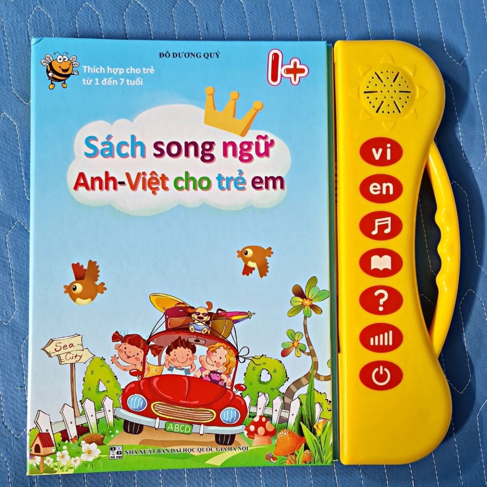 Sách Nói Điện Tử Song Ngữ Dạy Học Tiếng Anh-Việt Kèm Nhận Biết Các Chủ Đề Thông Minh - Cho Bé Từ 1- 7 Tuổi TRITUEVIET