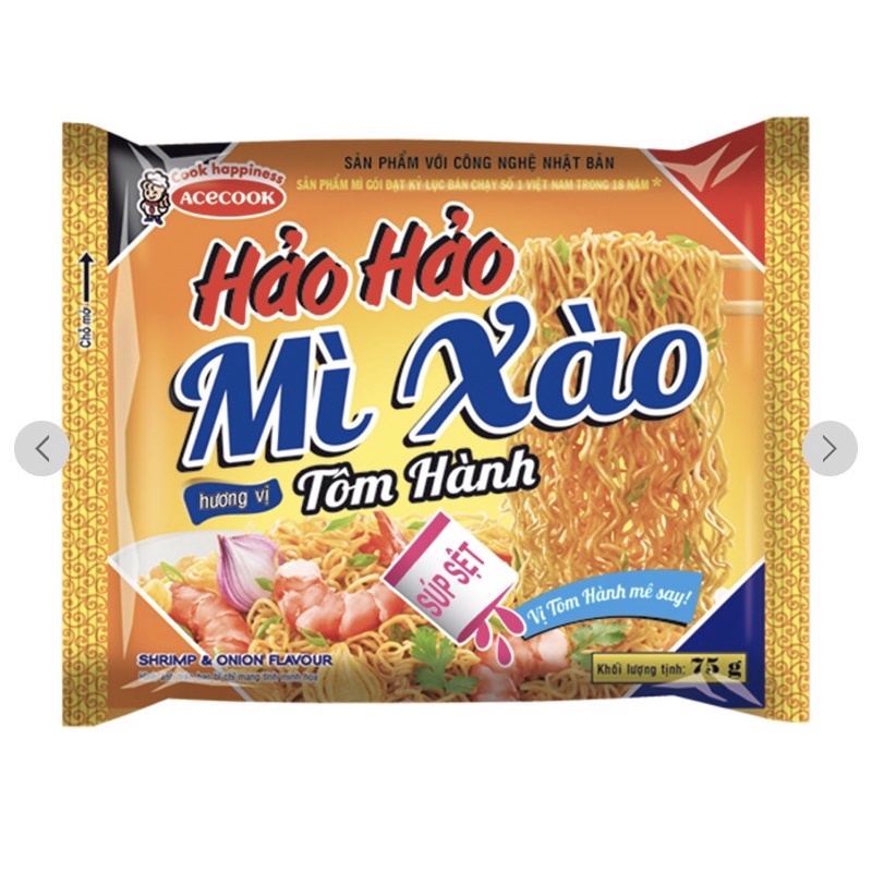 Mì xào Hảo Hảo tôm hành gói 75g
