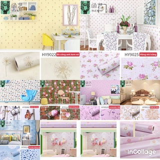 Cuộn 5m decal dán tường, giấy dán tường khổ 45cm hoa văn châu âu sang trọng