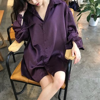 [Siêu rẻ] Áo sơ mi lụa cao cấp [Sẵn M-kèm ảnh thật]