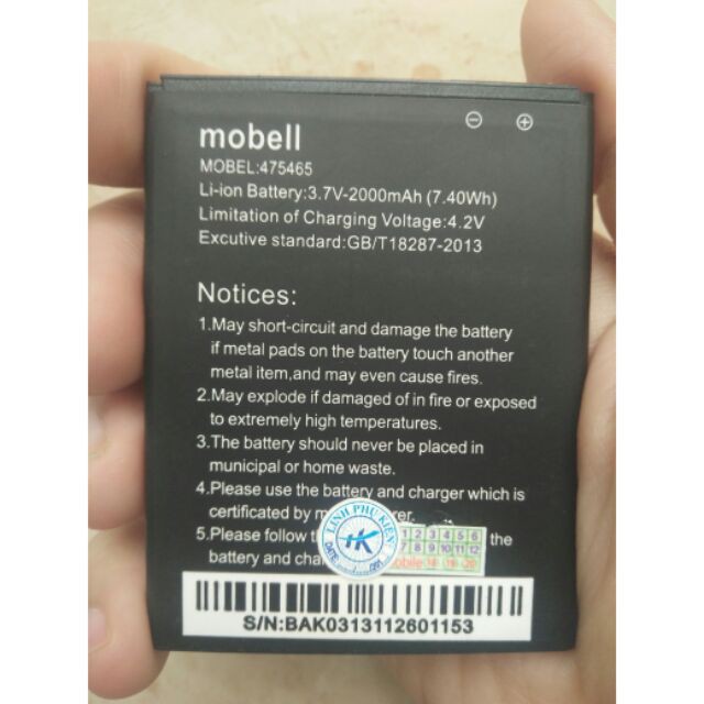 PIN MOBELL NOVA F ZIN HÃNG