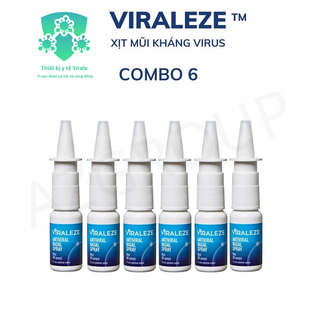 Xịt mũi Viraleze 10ml 6 chai, xịt mũi nhập khẩu Hà Lan giấy tờ xác thực đầy đủ, an toàn nhỏ gọn