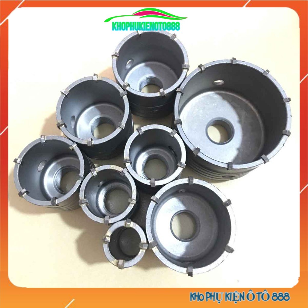 Mũi khoan rút lõi tường bê tông tường gạch tạ lỗ lắp điều hòa đủ kích thước mũi 30mm-90mm chuôi cán 110/200/300mm