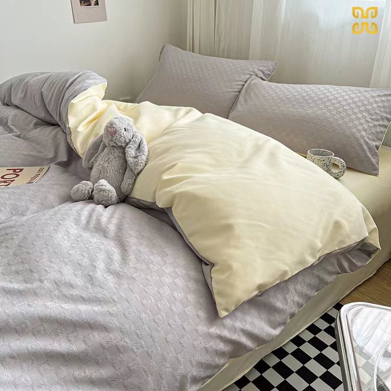 Set Bộ Vỏ Chăn Ga Gối Cotton Tc Dệt Vân Chìm ( Cập nhật mẫu mới hàng không tag) -shinbedding