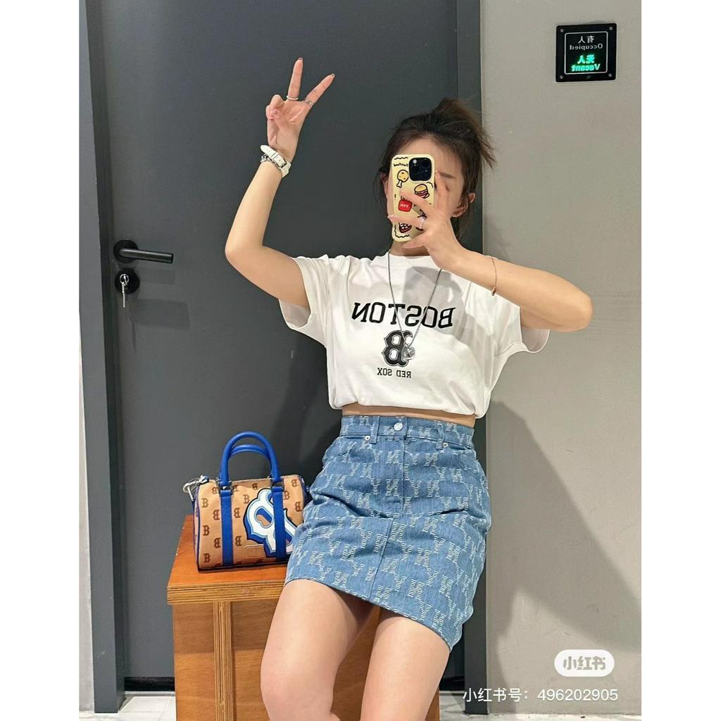 Áo Thun Thể Thao Tay Ngắn In Chữ Mlb Thời Trang Mùa Hè Cho Nữ