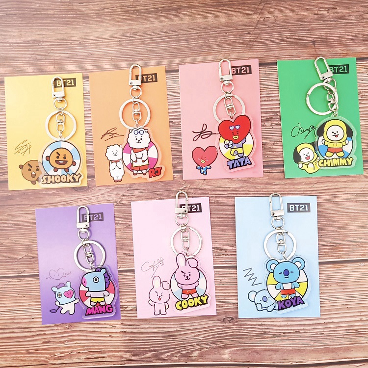 Móc khóa xinh xắn dành cho fan hâm mộ nhóm nhạc BTS