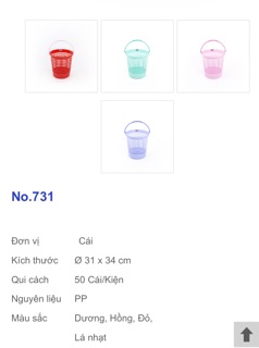 Sọt tròn quai nhỏ lớn