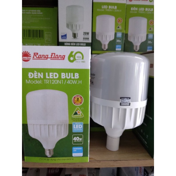 Đèn led bulb 40W chính hãng Rạng Đông.