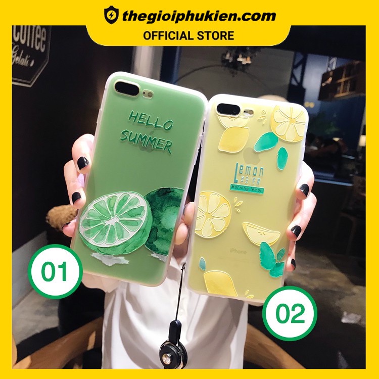 Ốp Hello Summer hoạ tiết quả chanh cho iPhone 6 / 6s / 6Plus / 6sPlus / 7 / 7Plus / 8 / 8Plus / X / XS / XR / X - a01