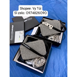 Túi đá siêu sáng, gắn chữ đá quai cầm full box