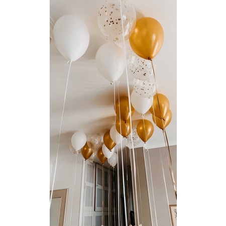 Bộ bóng bay trang trí phòng cưới BC01 màu hồng