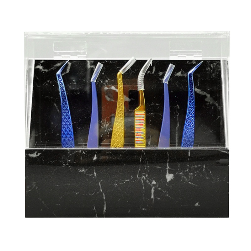 Giá Đỡ Nhíp Lông Mi 8 Lỗ Bằng Acrylic Tiện Dụng Cho Salon