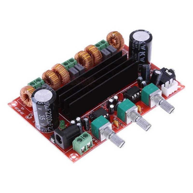 Bảng Mạch Khuếch Đại Âm Thanh Kỹ Thuật Số Siêu Trầm DC12V-24V 2x50W + 100W