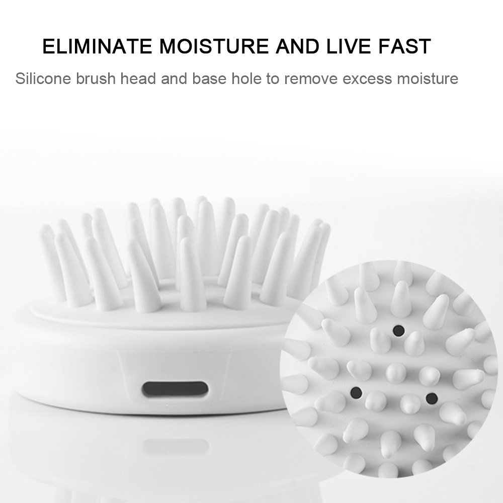 1 Lược Silicone Mềm Dùng Mát Xa Da Đầu Khi Tắm Tiện Dụng