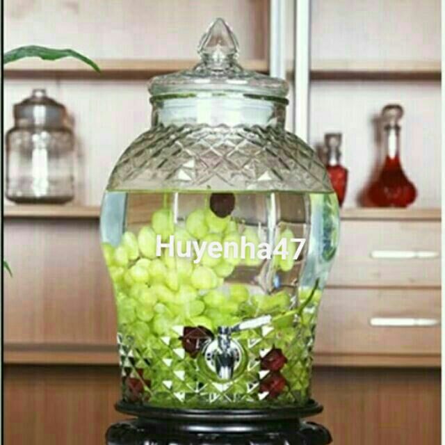 Bình ngâm rượu 10l 8333 thủy tinh dày B8