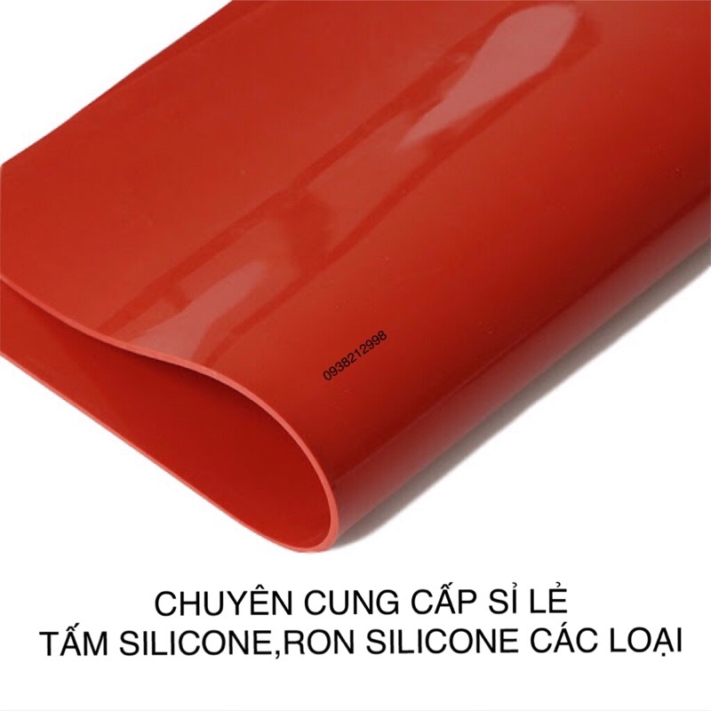 Tấm silicone đỏ chịu nhiệt cao 1M x 1M độ dày 1mm 2mm 3mm 5mm 10mm