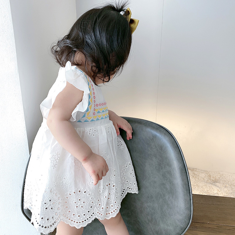 Jumpsuit tay ngắn màu sắc cầu vồng cho trẻ sơ sinh