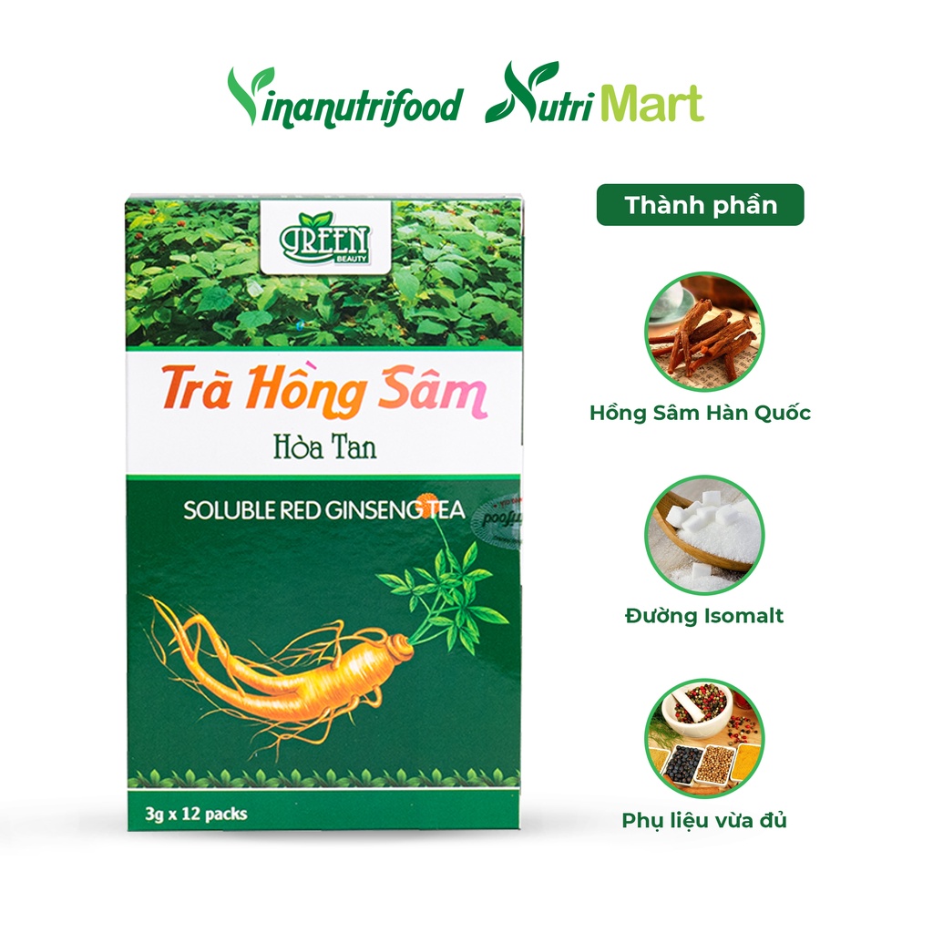 Trà đông trùng hạ thảo Vinanutrifood T03, hỗ trợ ngăn ngừa ung thư, tăng cường sức đề kháng (3g x 12 gói)