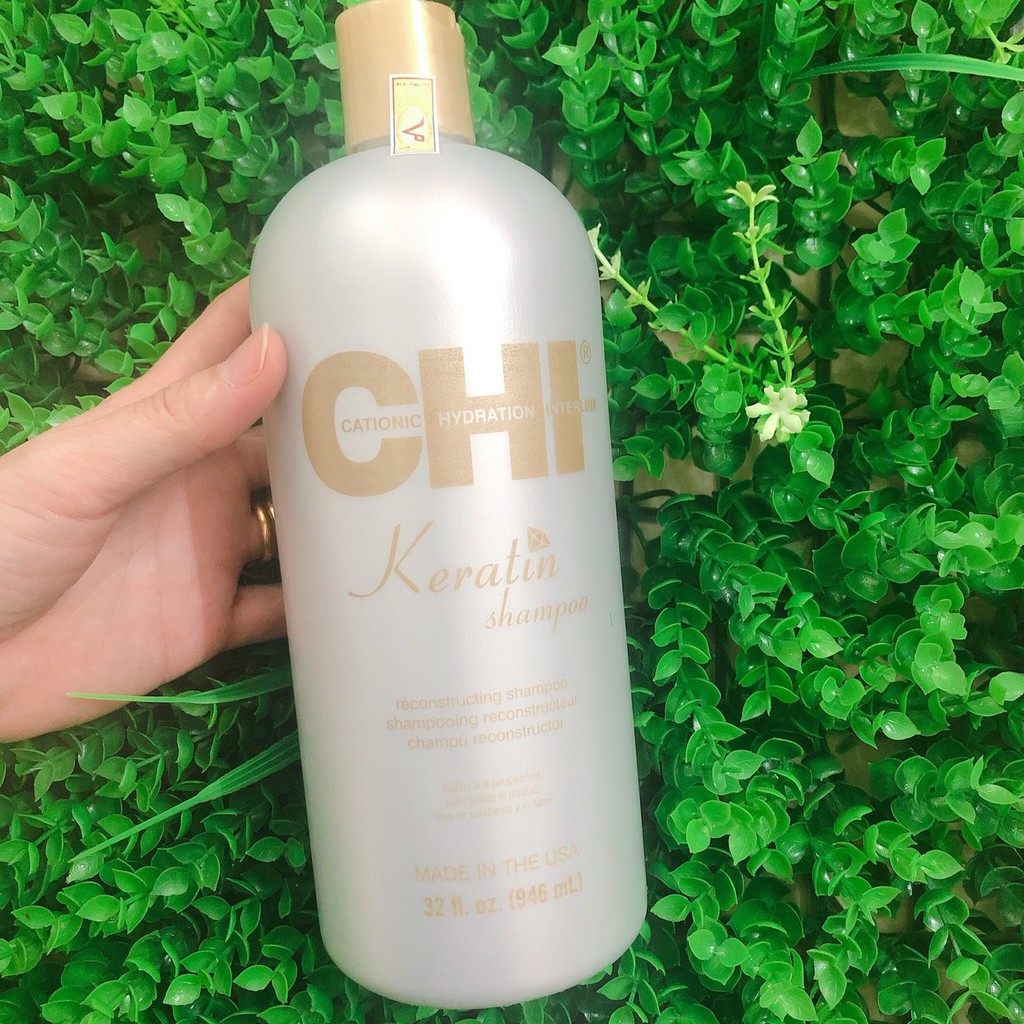 Dầu gội xả phục hồi CHI Keratin Shampoo & Conditioner 946mlx2