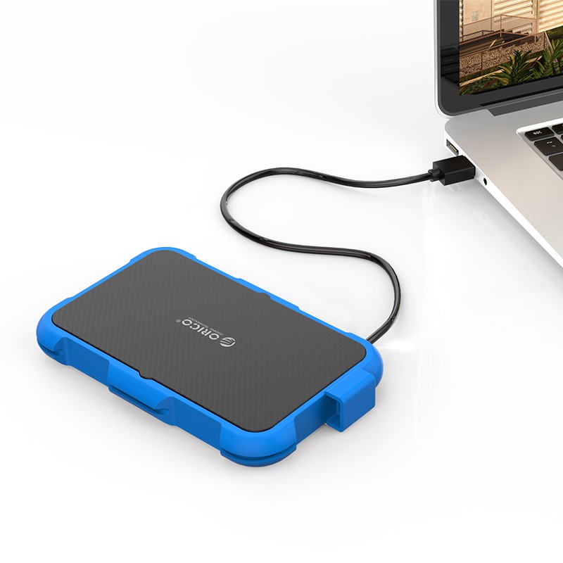 Hộp ổ cứng 2.5'' Orico 2739U3-BL SSD/HDD Sata 3 USB 3.0 (Xanh đen)-vitinhth