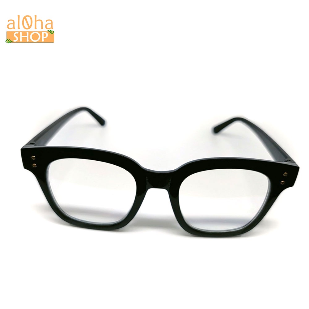 Mắt kính thời trang chống bụi chữ V gọng nhựa vuông tròn K010 unisex nam nữ - al0ha Shop