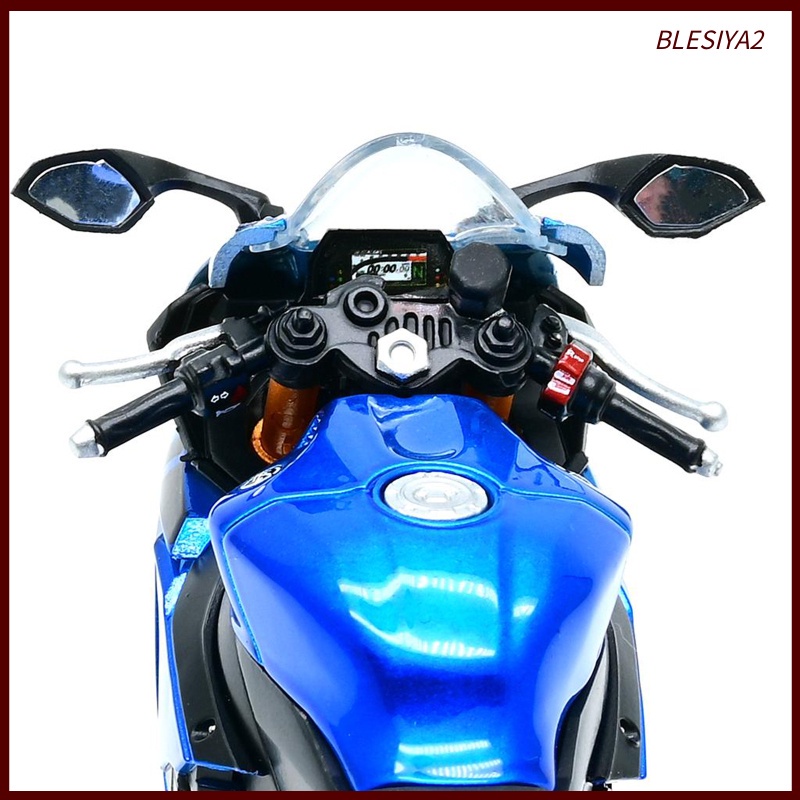 Blue 1/18 Motorcycle Bike Model Yamaha YZF-R1 Motorbike Gift w/ Display Box
