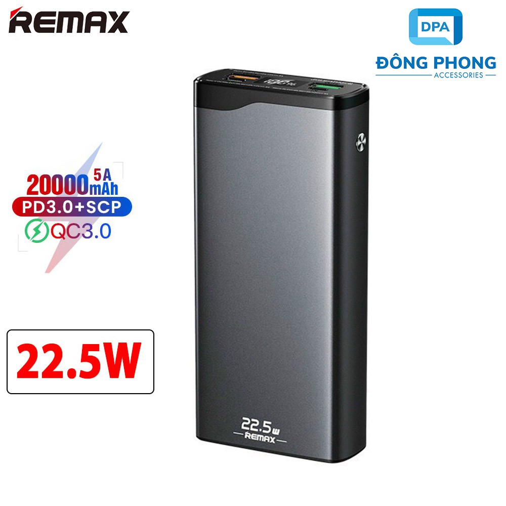 Pin Sạc Dự Phòng Remax RPP-129 20000mAh Chính Hãng