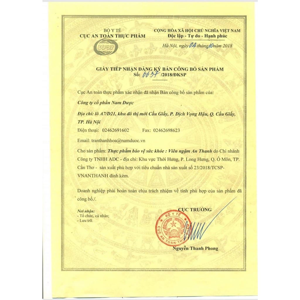 Viên Ngậm - An Thanh, Giảm Ho, Tiêu Đờm, Giảm đau rát Họng, Viêm Họng