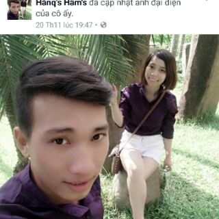 Áo Sơ Mi Cặp FIGTREE Màu Tím Cổ Trụ Cực Thời Trang
