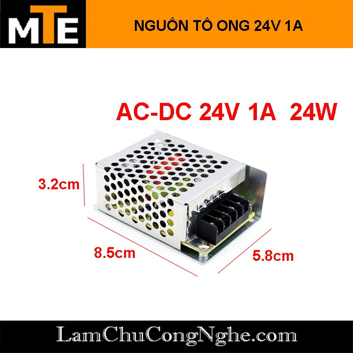 Nguồn tổ ong, nguồn led 24V 1A S-24-24