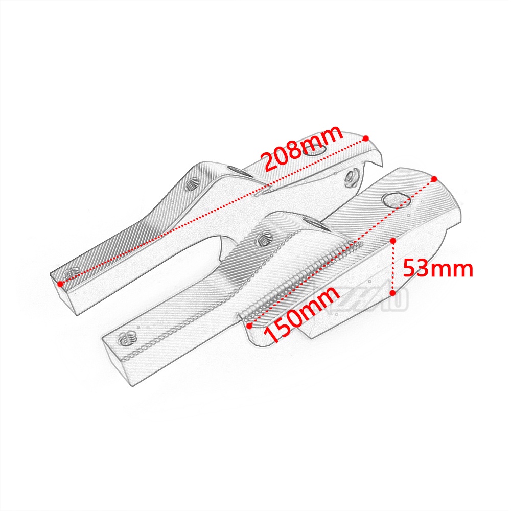 Giá gác chân phía sau tiện dụng cho Piaggio Vespa GTS 125 200 250 300 GTV GTE 2013-2021