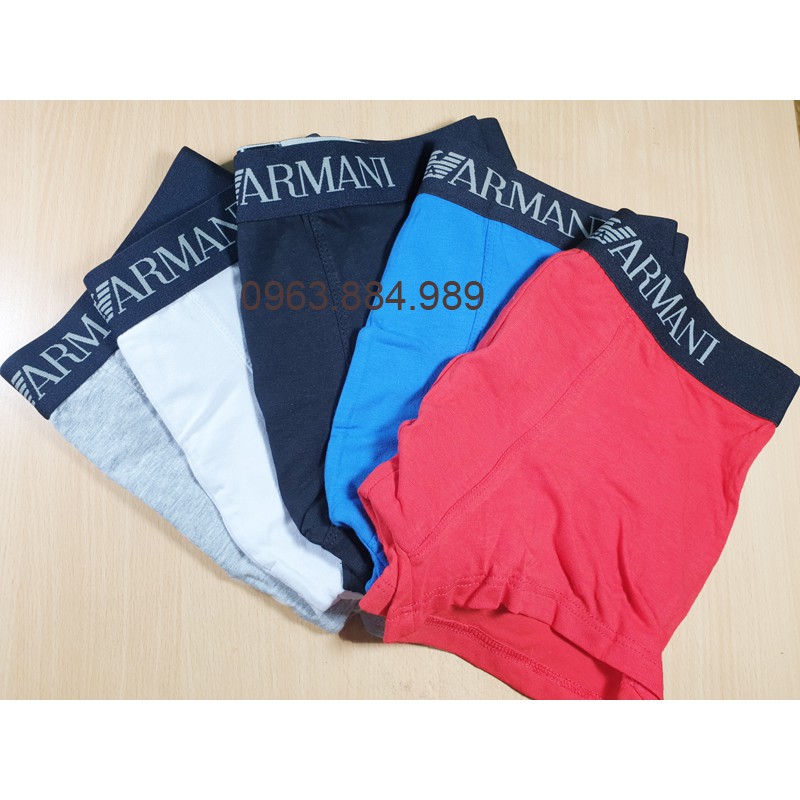 Túi 3 quần lót nam boxer E.01 nhiều màu chất cotton cạp dệt cho anh em - Ảnh, video shop làm