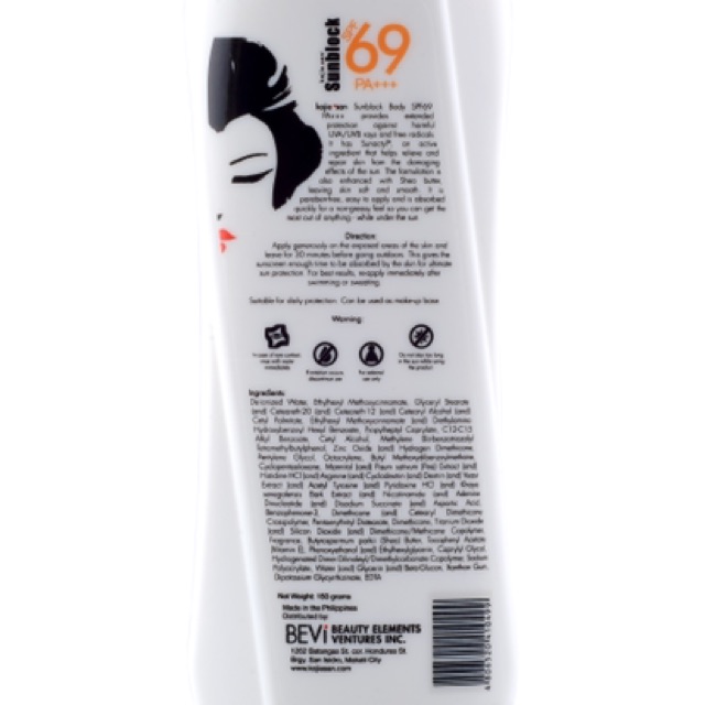 Kem chống nắng toàn thân KojieSan SPF69 PA+++ 150ml