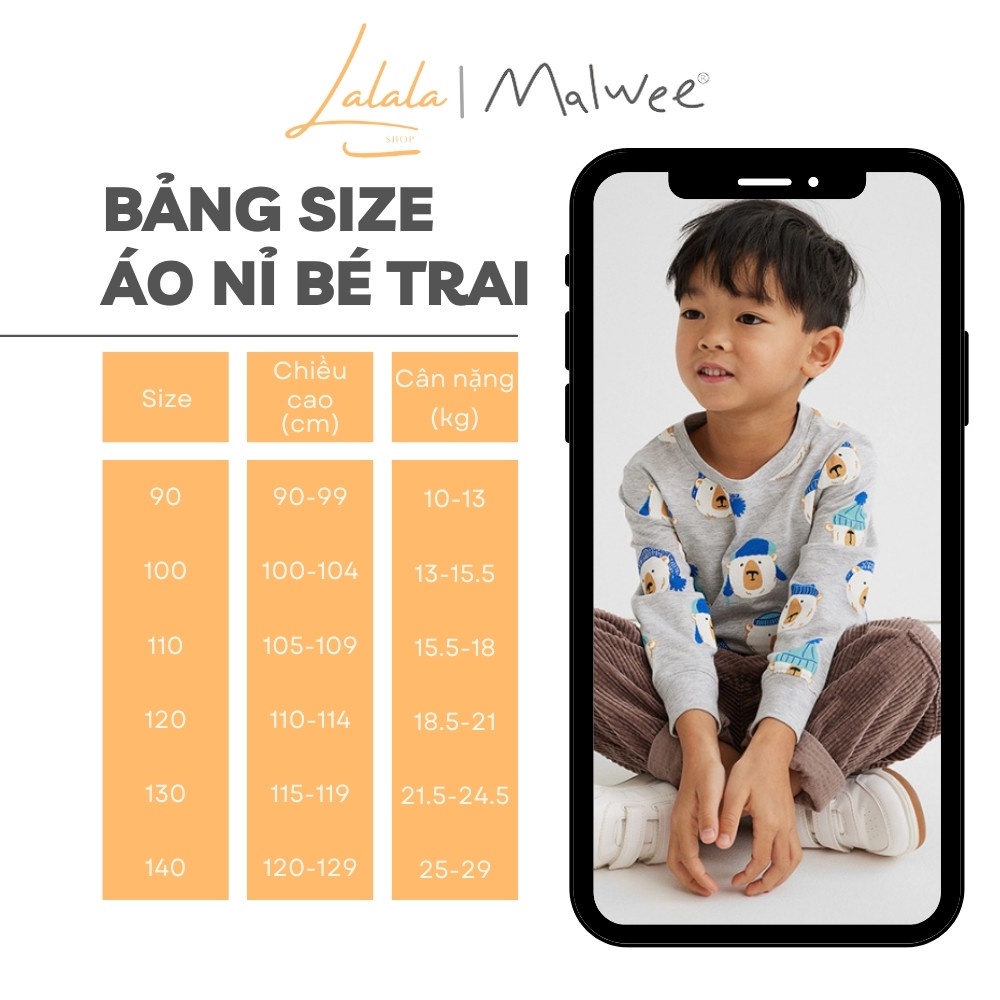 Áo nỉ cho bé trai, áo ấm cho bé trai MALWEE mềm mại, họa tiết ô tô, Marvel mạnh mẽ