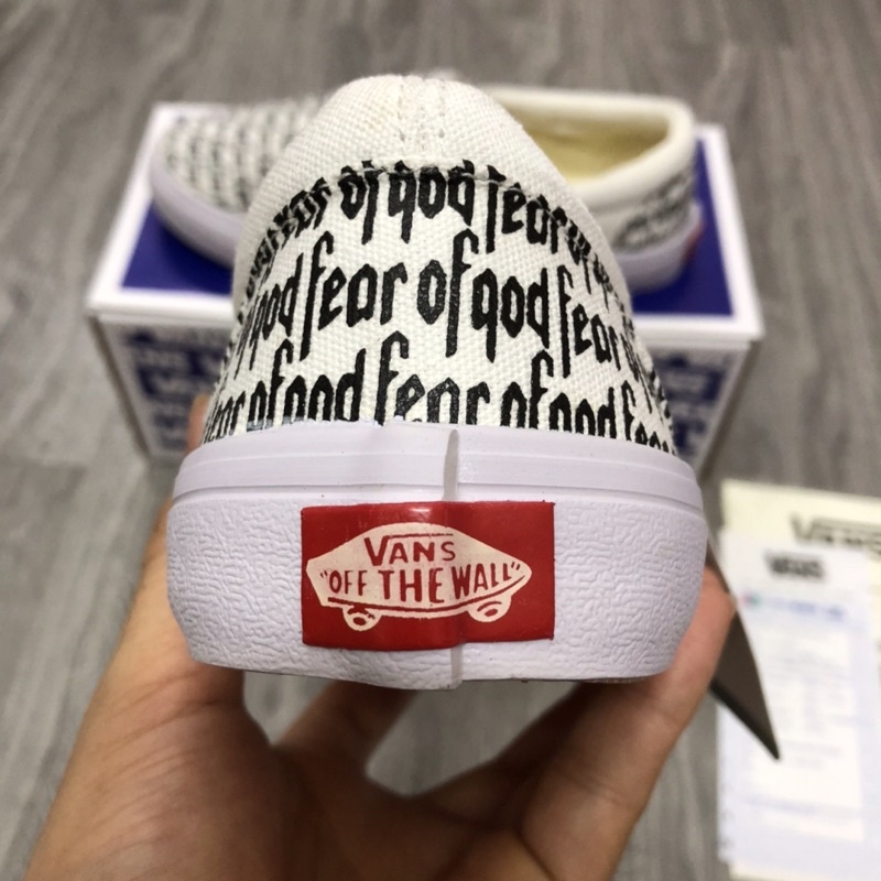 Giầy vải in chữ fog slip on 36-39 | BigBuy360 - bigbuy360.vn